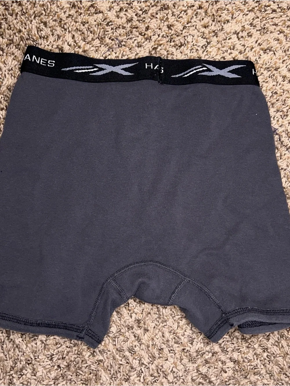 Lot Of 3 Medium Mens Underwear Blue Grey Boxer Brief Hanes George